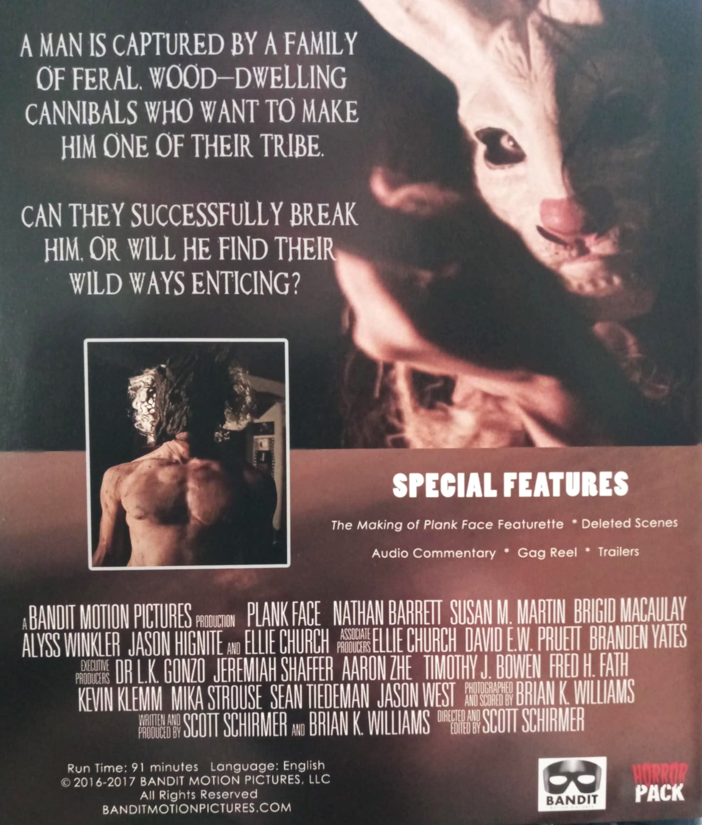 'Plank Face' Blu-ray (Horror Pack Edition)
